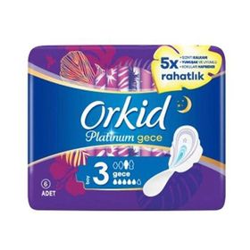 Orkid Boy 3 6 Adet Platinum Gece Gündüz Hijyenik Ped
