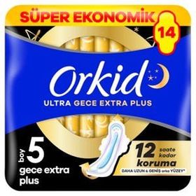 Orkid Dörtlü Gece 14'lü Ped