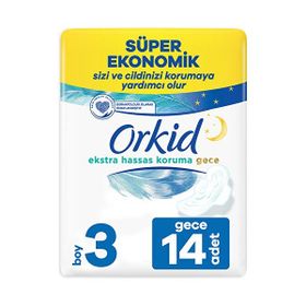Orkid Dörtlü Gece 14'lü Ped