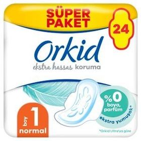 Orkid Ekstra Hassas Koruma (Boy 1) 24 Adet Normal Hijyenik Ped