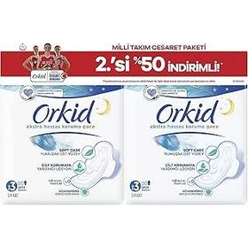 Orkid Ekstra Hassas Koruma Gece 28'li Hijyenik Ped
