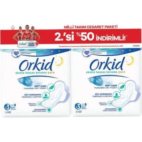 Orkid Ekstra Hassas Koruma Gece 28'li Hijyenik Ped