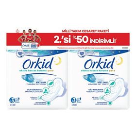 Orkid Ekstra Hassas Koruma Gece 28'li Hijyenik Ped