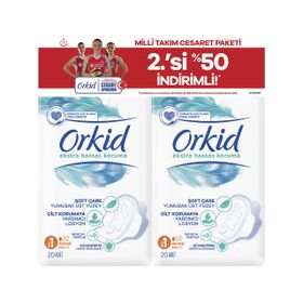 Orkid Ekstra Hassas Koruma Normal 40 Adet Hijyenik Ped