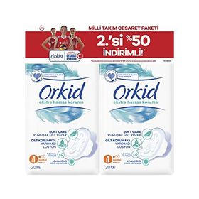 Orkid Ekstra Hassas Koruma Normal 40 Adet Hijyenik Ped