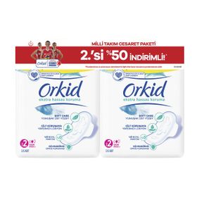 Orkid Ekstra Hassas Koruma Uzun 16x2 32 Adet Ped