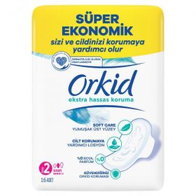 Orkid Ekstra Hassas Koruma Uzun 16x3 48 Adet Ped