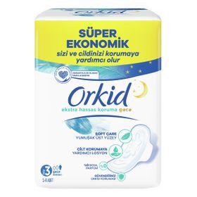 Orkid Extra Hassas Koruma 14'lü Gece Hijyenik Ped