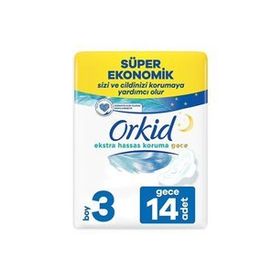 Orkid Extra Hassas Koruma 14'lü Gece Hijyenik Ped