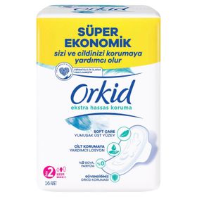 Orkid Extra Hassas Koruma 16'lı Uzun Hijyenik Ped