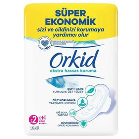 Orkid Extra Hassas Koruma 16'lı Uzun Hijyenik Ped