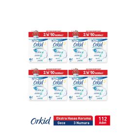 Orkid Extra Hassas Koruma 8x14'lü Gece Hijyenik Ped