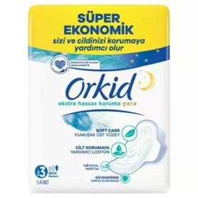 Orkid Extra Hassas Koruma Dörtlü Uzun Hijyenik Ped