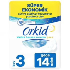 Orkid Extra Hassas Koruma Dörtlü Uzun Hijyenik Ped