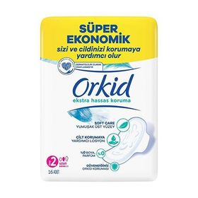 Orkid Extra Hassas Koruma Dörtlü Uzun Hijyenik Ped