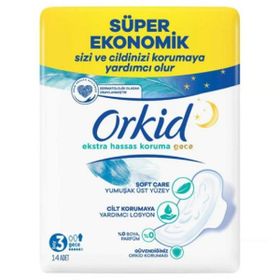 Orkid Extra Hassas Koruma Dörtlü Uzun Hijyenik Ped