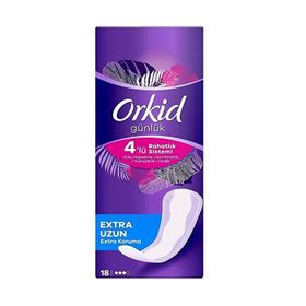 Orkid Extra Koruma 4x18'li 72 Adet Günlük Uzun Ped