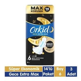 Orkid Extra Max Ultra Gece 14x3 Adet Ped