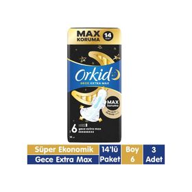 Orkid Extra Max Ultra Gece 14x3 Adet Ped