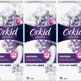Orkid Extra Uzun 18x3 54 Adet Günlük Mesane Pedi