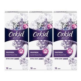Orkid Extra Uzun 18x3 54 Adet Günlük Mesane Pedi