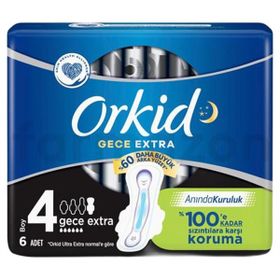 Orkid Gece Extra No 4 6 Adet Ultra Hijyenik Ped