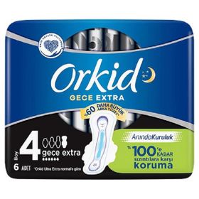 Orkid Gece Extra No 4 6 Adet Ultra Hijyenik Ped