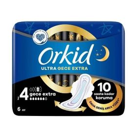 Orkid Gece Extra No 4 6 Adet Ultra Hijyenik Ped