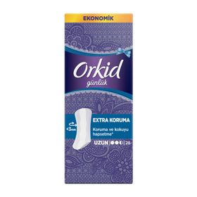 Orkid Günlük Extra Koruma Uzun 28 Adet Ped