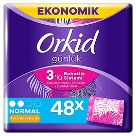 Orkid Günlük Koruma Dev Ekonomi Paketi 48'li Günlük Ped