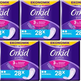 Orkid Günlük Koruma Normal 28li 5 Adet Hijyenik Ped