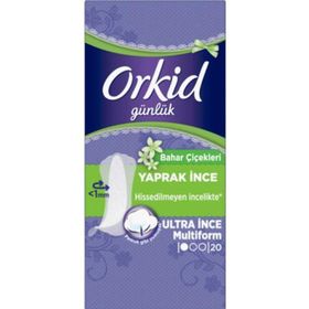 Orkid Günlük Yaprak Bahar Çiçekleri Ultra İnce 20'li Ped