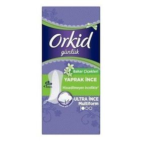 Orkid Günlük Yaprak Bahar Çiçekleri Ultra İnce 20'li Ped