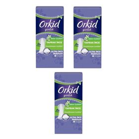 Orkid Günlük Yaprak Bahar Çiçekleri Ultra İnce 3x20'li Hijyenik Ped