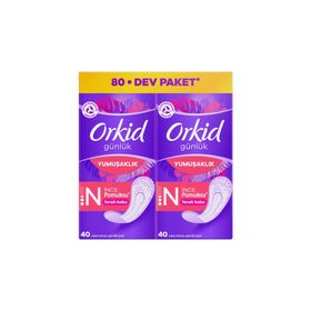 Orkid Günlük Yumuşaklık İnce Pamuksu Ferah Koku 80 Adet Hijyenik Ped