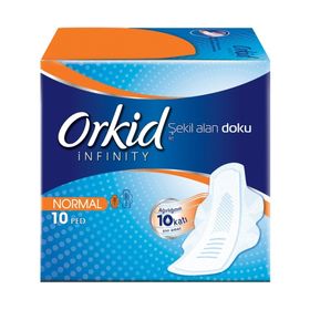 Orkid İnfinity Hijyenik 10'lu Normal Kadın Pedi