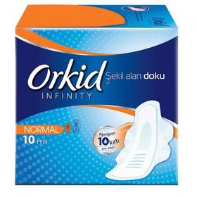 Orkid İnfinity Hijyenik 10'lu Normal Kadın Pedi