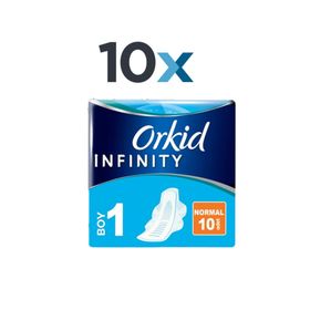 Orkid İnfinity Hijyenik 10'lu Normal Kadın Pedi
