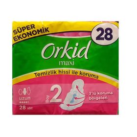 Orkid Maxi 2 Numara Uzun 28li Hijyenik Ped