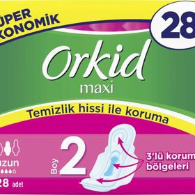 Orkid Maxi 2 Numara Uzun 28li Hijyenik Ped