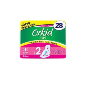 Orkid Maxi 2 Numara Uzun 28li Hijyenik Ped