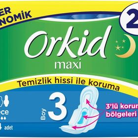 Orkid Maxi 3 Numara Gece 24lü Hijyenik Ped