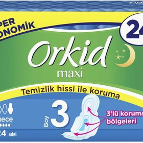Orkid Maxi 3 Numara Gece 24lü Hijyenik Ped