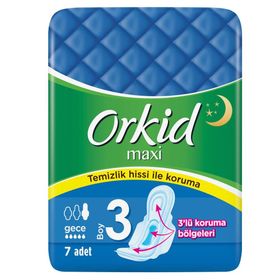 Orkid Maxi Gece Tekli Paket 7 Adet Hijyenik Ped