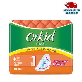 Orkid Maxi Normal Tekli Paket 10 Adet Hijyenik Ped