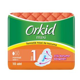 Orkid Maxi Normal Tekli Paket 10 Adet Hijyenik Ped