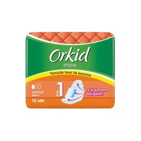 Orkid Maxi Normal Tekli Paket 10 Adet Hijyenik Ped