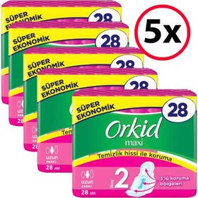 Orkid Maxi Uzun 28x5 Adet Ped