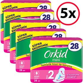 Orkid Maxi Uzun 28x5 Adet Ped