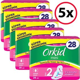 Orkid Maxi Uzun 28x5 Adet Ped